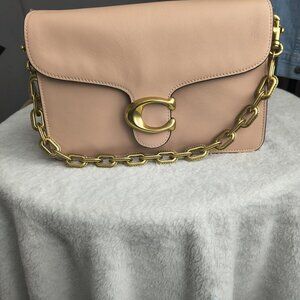 Coach Chain Tabby Shoulder Bag • Leather Designer Handbag